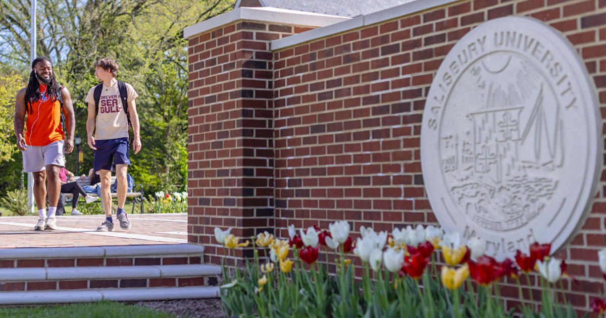 SU students at Centennial Plaza
